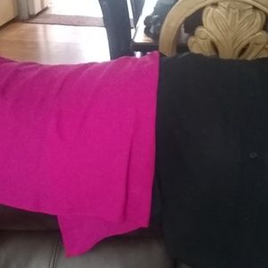 2 dress shirts one black and one pink both size xs